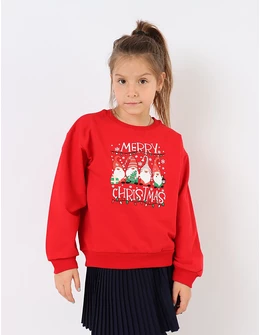 Bluzita Craciun Spiridusii Mosului, rosu