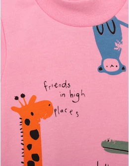 Body guler inalt FRIENDS coral roz 2