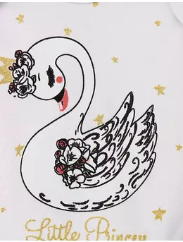 Body Little Swan Princess model alb 2