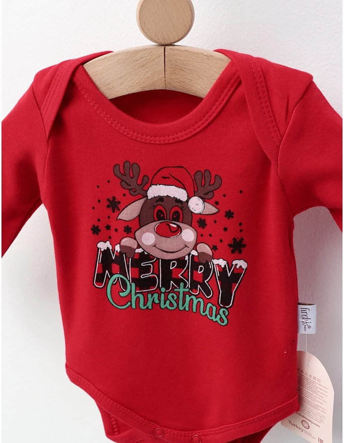 Body Merry Christmas, rosu picture - 2