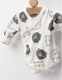 Body ML, Ace trase, Bear Face, alb-verde