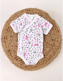 Body MS Romania baby bear, cu roz
