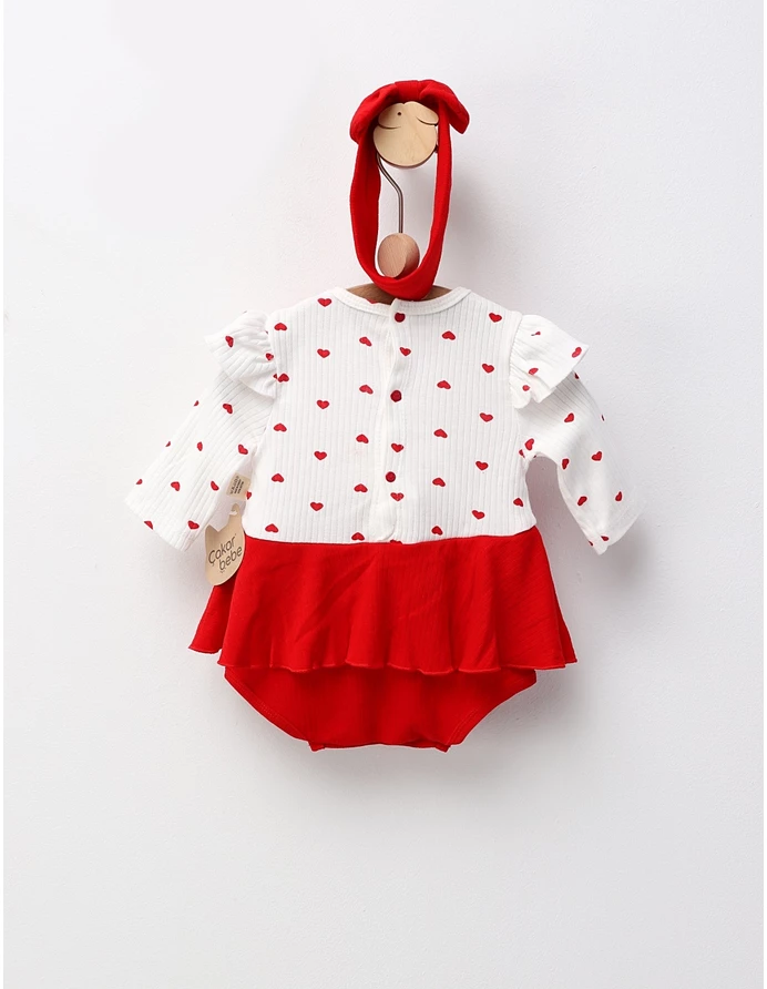 Body rochita inimioara cu bentita picture - 3