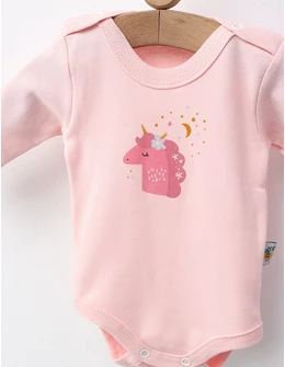 Body Sleepy Unicorn, cu roz