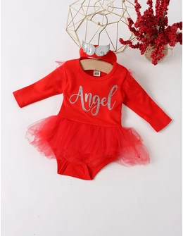 Body stil rochita cu bentita, Angel, rosu