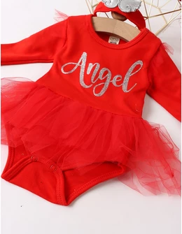 Body stil rochita cu bentita, Angel, rosu