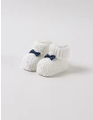 Botosei acrilic, alb cu fundita bleumarin picture - 1