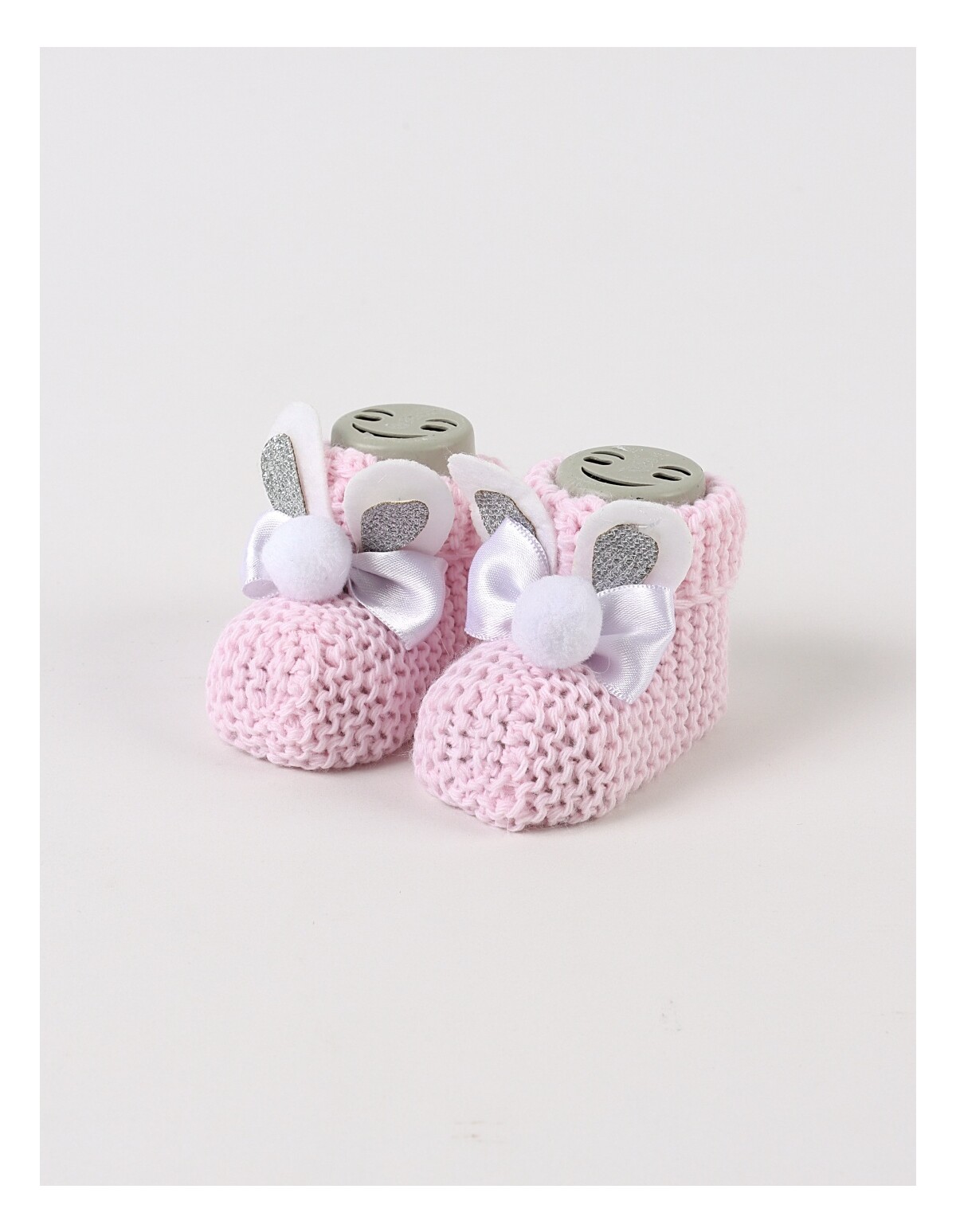 Botosei acrilic cu urechiuse model coral deschis