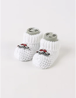 Botosei acrilic masinuta model alb