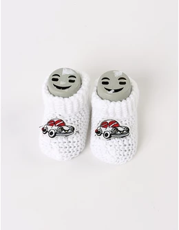 Botosei acrilic masinuta model alb