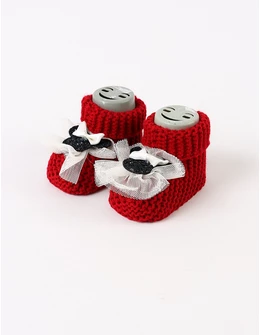 Botosei acrilic Minnie Mouse, rosu