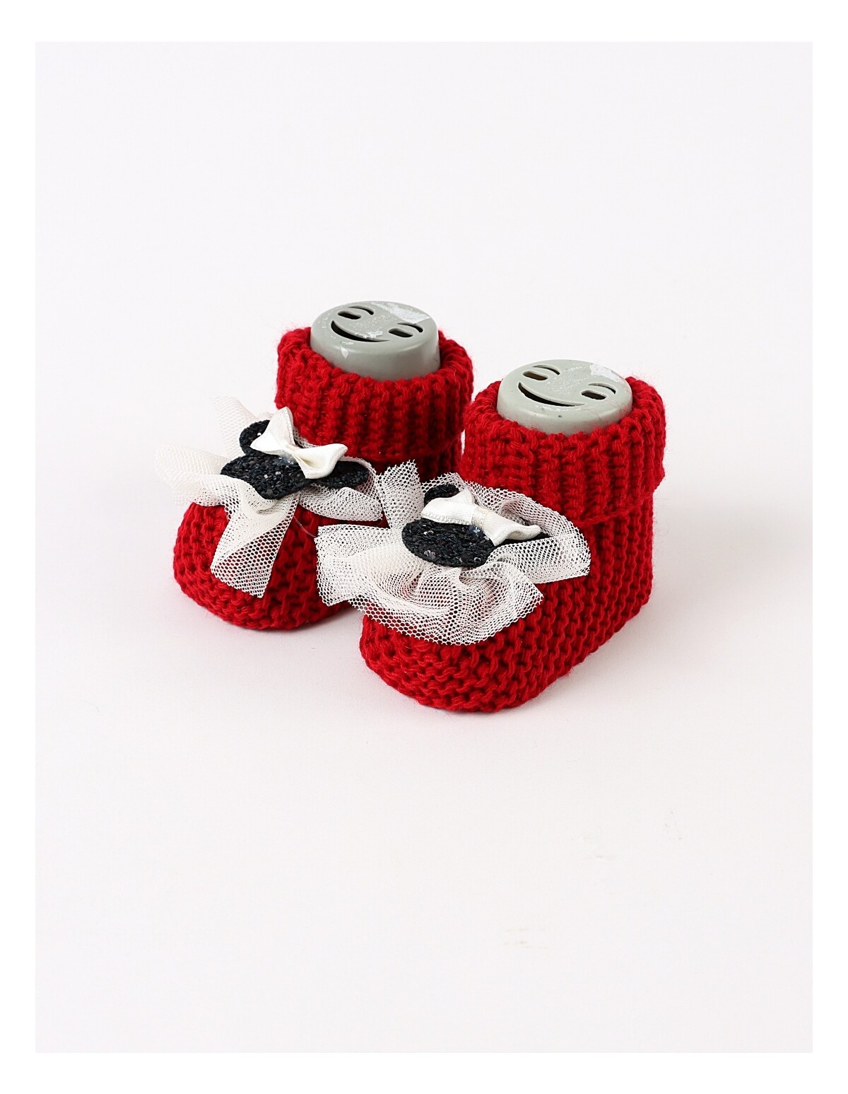 Botosei acrilic Minnie Mouse, rosu