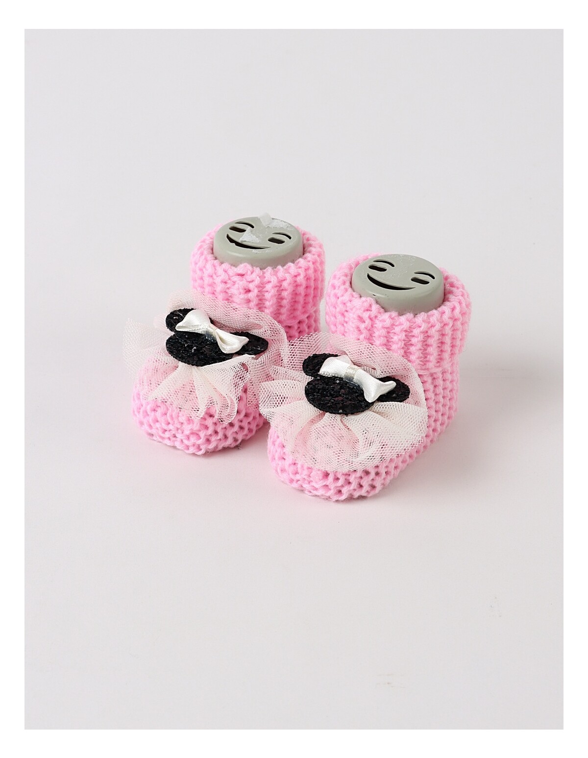 Botosei acrilic Minnie Mouse, roz