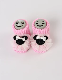 Botosei acrilic Minnie Mouse, roz