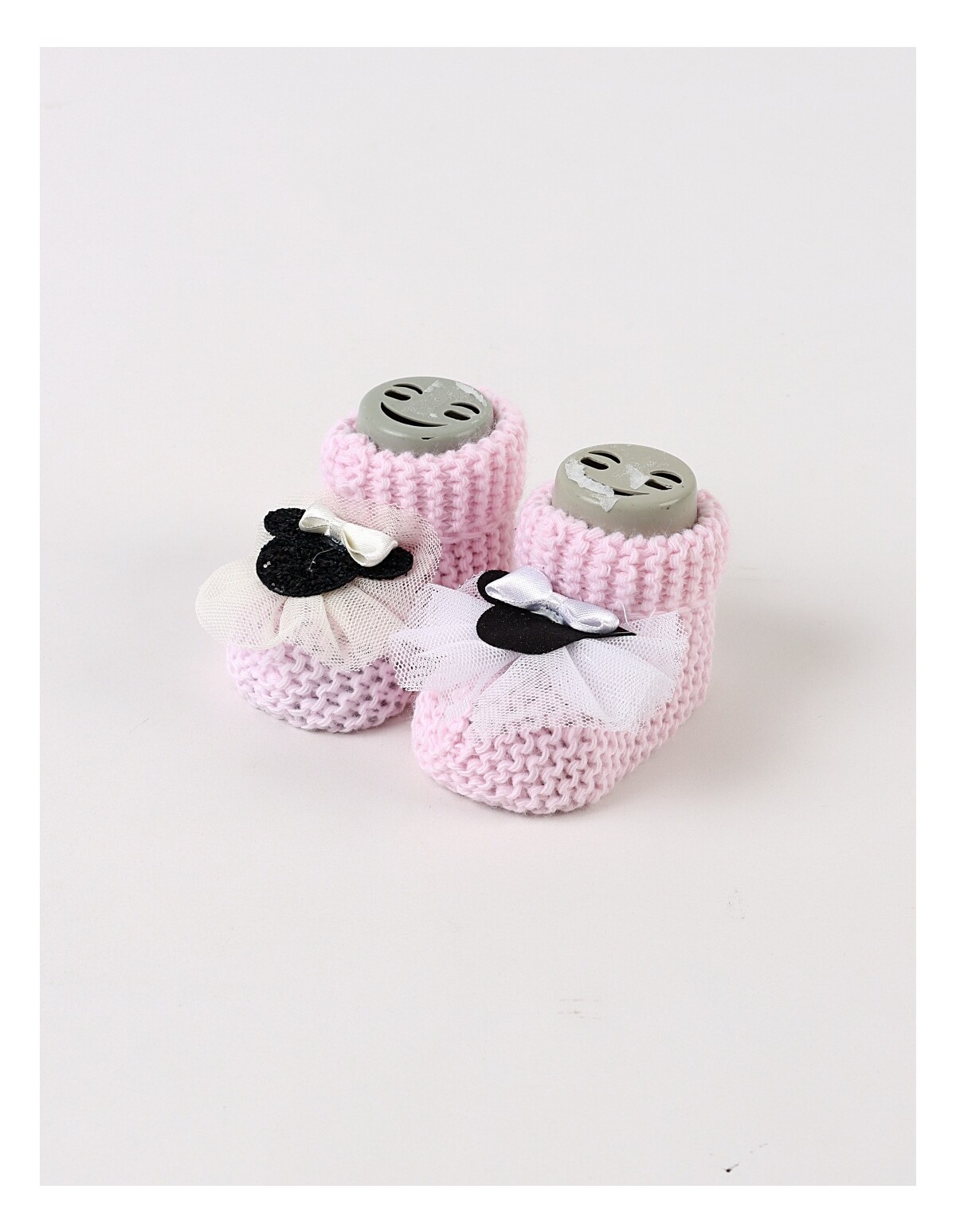 Botosei acrilic Minnie Mouse, roz-deschis