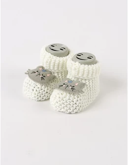 Botosei acrilic Queen Cat, alb-gri