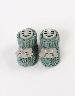 Botosei acrilic Queen Cat, verde