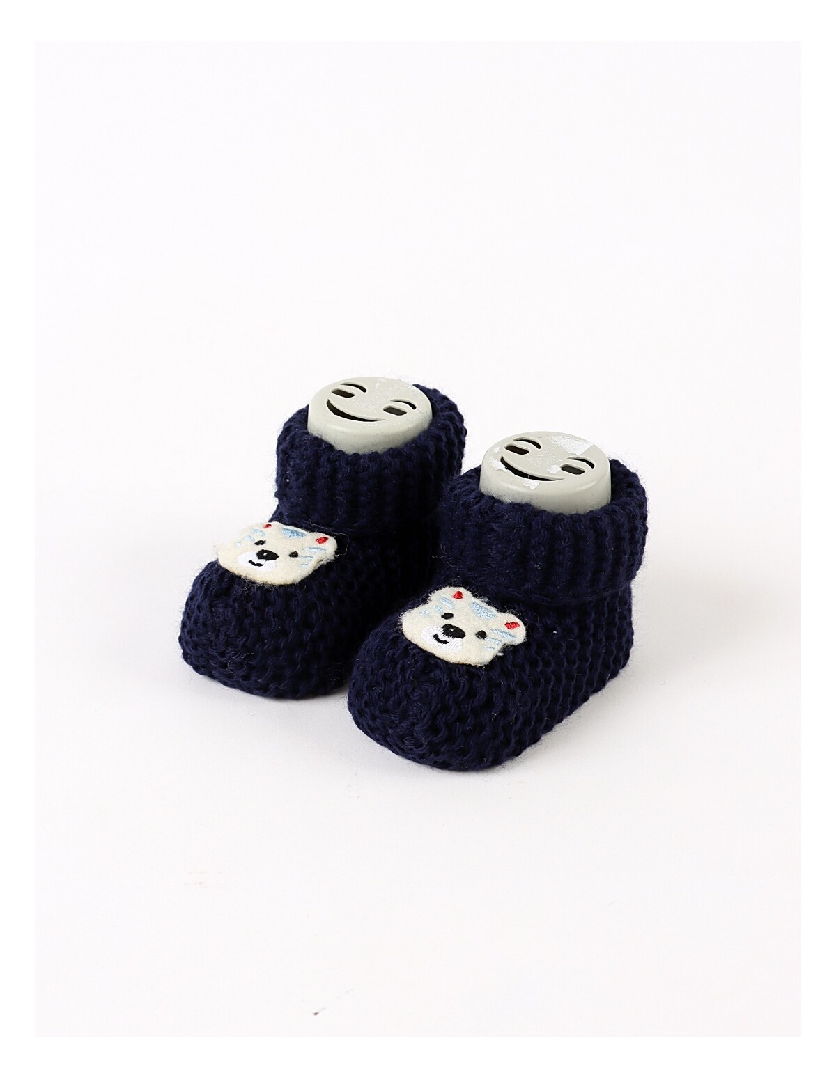 Botosei acrilic Smiley Bear, bleumarin