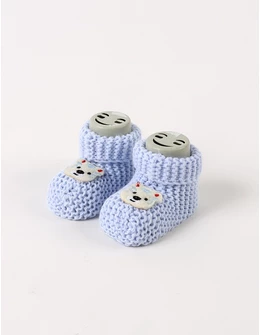 Botosei acrilic Smiley Bear, blue