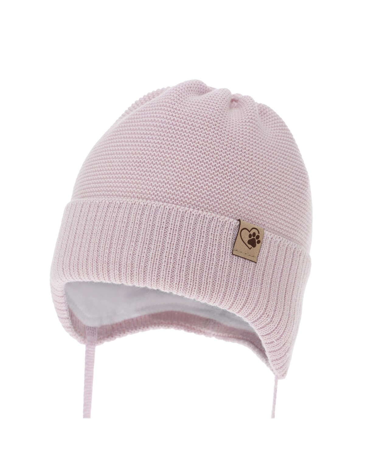 Caciula Dari lana Merinos roz pal