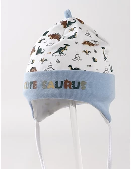 Caciulita copii, CUTE SAURUS, alb-bleu