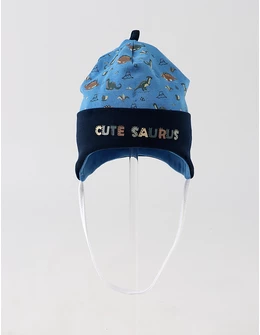 Caciulita copii, CUTE SAURUS, albastru-bleumarin