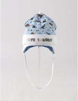 Caciulita copii, CUTE SAURUS, bleu-alb