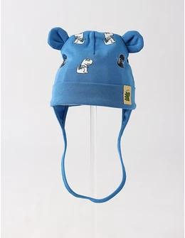 Caciulita copii, dinozauri, model albastru