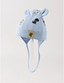 Caciulita copii, dinozauri, model bleu