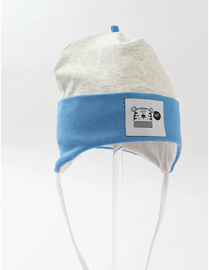 Caciulita copii, hey ursulet, gri-albastru picture - 2