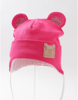 Caciulita copii, soricel-paiete, ciclam