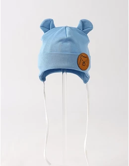 Caciulita copii, Urs-urechiuse, model albastru deschis