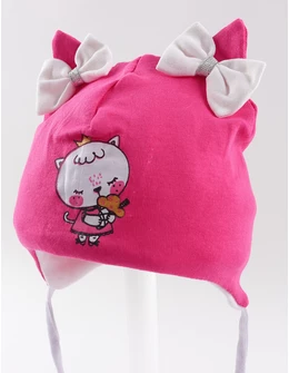 Caciulita kitty-ice cream, ciclam-2 2
