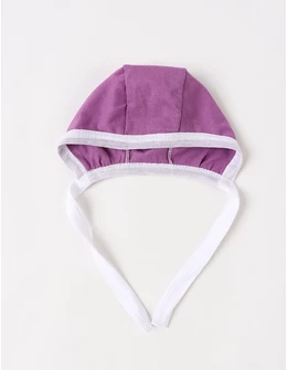 Caciulita stil TICHIE, bumbac glat, mov-deschis