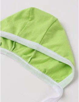 Caciulita stil TICHIE, bumbac glat, verde-deschis