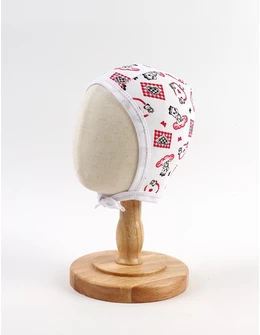 Caciulita stil TICHIE imprimeuri Hearts, rosu