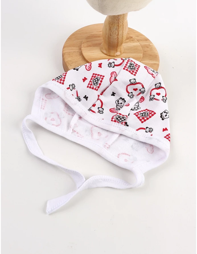 Caciulita stil TICHIE imprimeuri Hearts, rosu picture - 4