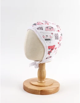 Caciulita stil TICHIE imprimeuri Hy Bear, rosu