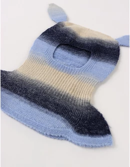 Cagula iepuras colorat albastru