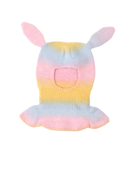 Cagula iepuras colorat roz-bleu