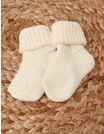Ciorapel gros acrilic Bebe, alb picture - 3