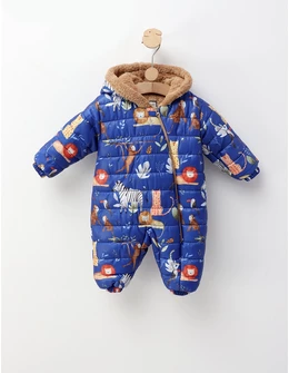 Combinezon ALL JUNGLE ANIMALS albastru