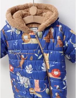 Combinezon ALL JUNGLE ANIMALS albastru