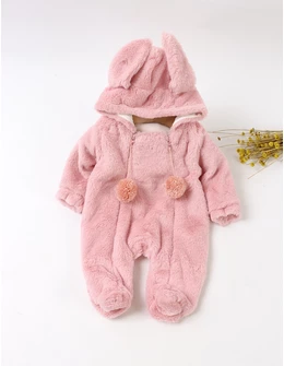 Combinezon blanita rabbit roz