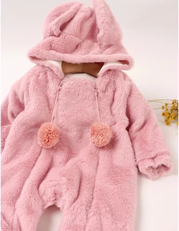 Combinezon blanita rabbit roz