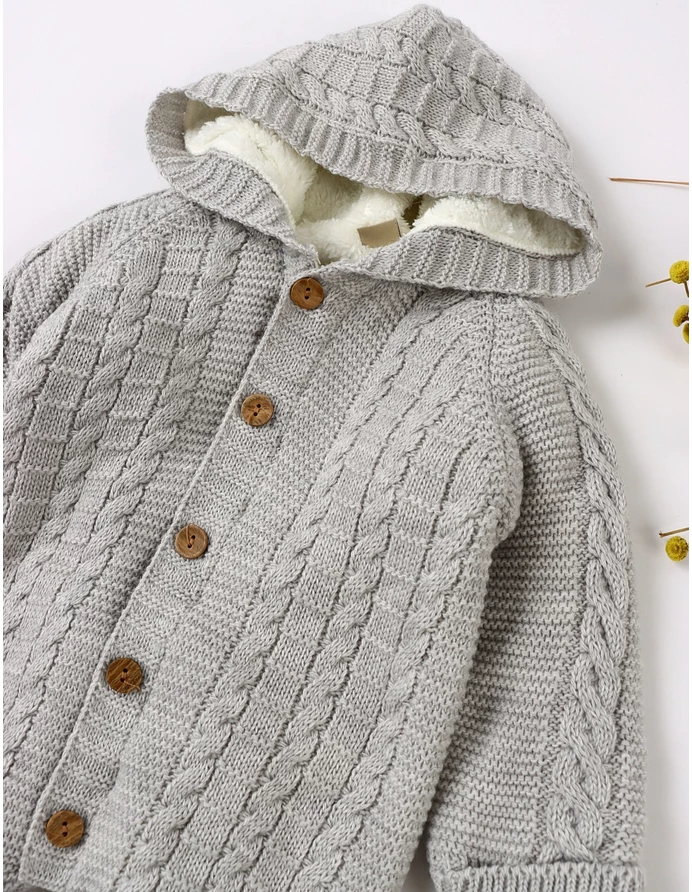 Combinezon Crosetat Winter Sky imblanit gri picture - 9