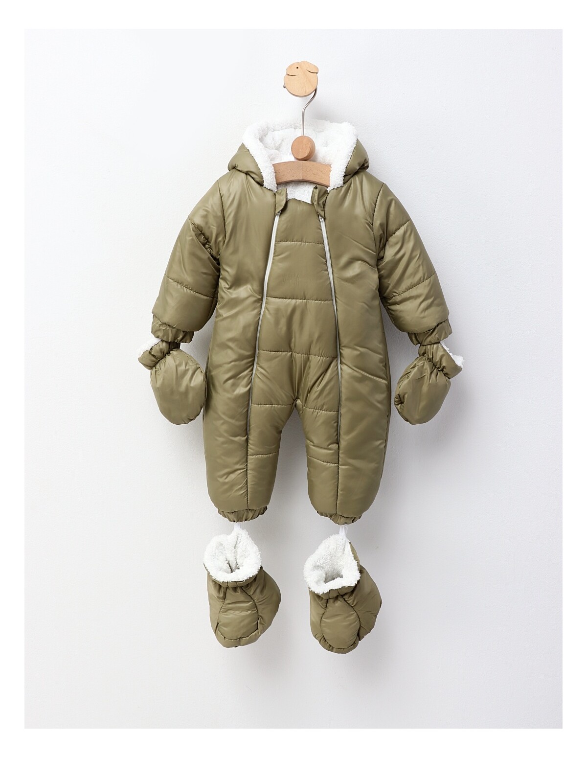 Combinezon de fas bebe, verde-fistic