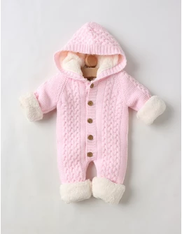 Combinezon imblanit Canario-Birds roz