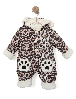 Combinezon PUFFY LEOPARD model alb
