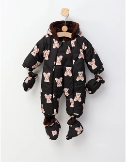 Combinezon Teddy Bear, model negru